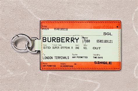 Burberry Train Ticket Keyring Unlocks Exclusive Sneakers